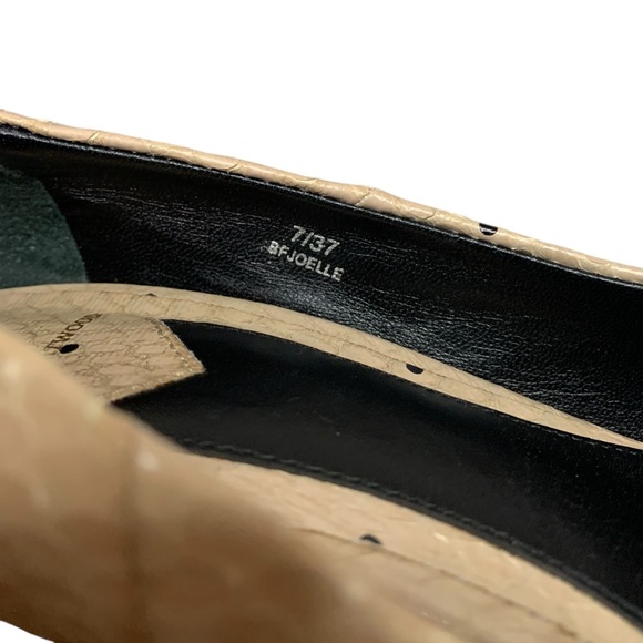 Joelle Snakeskin Point-Toe Pump, Natural - Picture 3 of 9